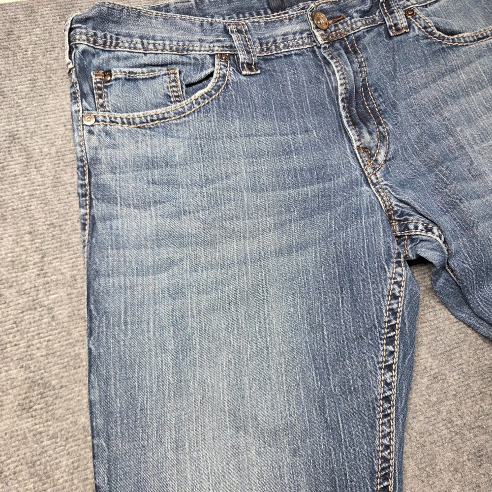 Silver Jeans Co Mens Zac Relaxed Straight Leg Blue Denim Jeans Medium Wash 39x29 - Picture 4 of 16